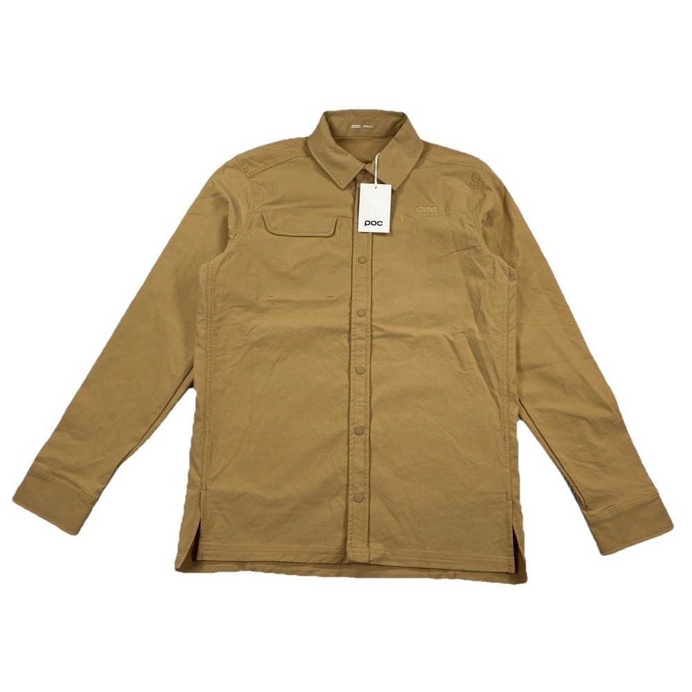 POC Rouse Shirt Aragonite Brown Snap Button Long Sleeve Men's Small